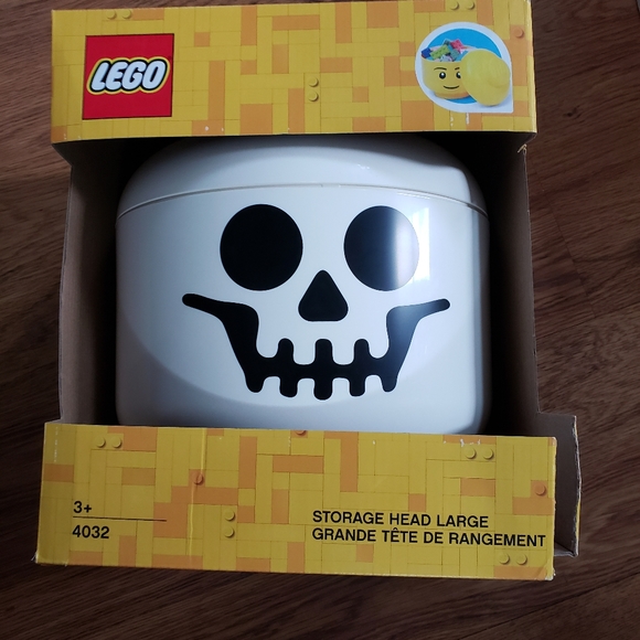 Lego Other - Large Lego Skeleton storage container lid Halloween spooky skull Pirate